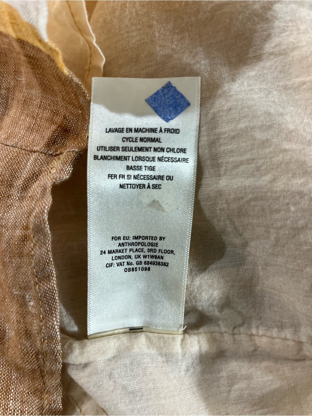 Anthro ett:twa Wesley Striped Linen Romper Sz 2 - Picture 8 of 8